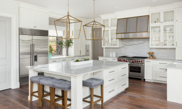 Modern new kitchen with updated appliances and stylish finishes, representing a recently purchased home with Legend Home Loans in Tucson, Arizona.